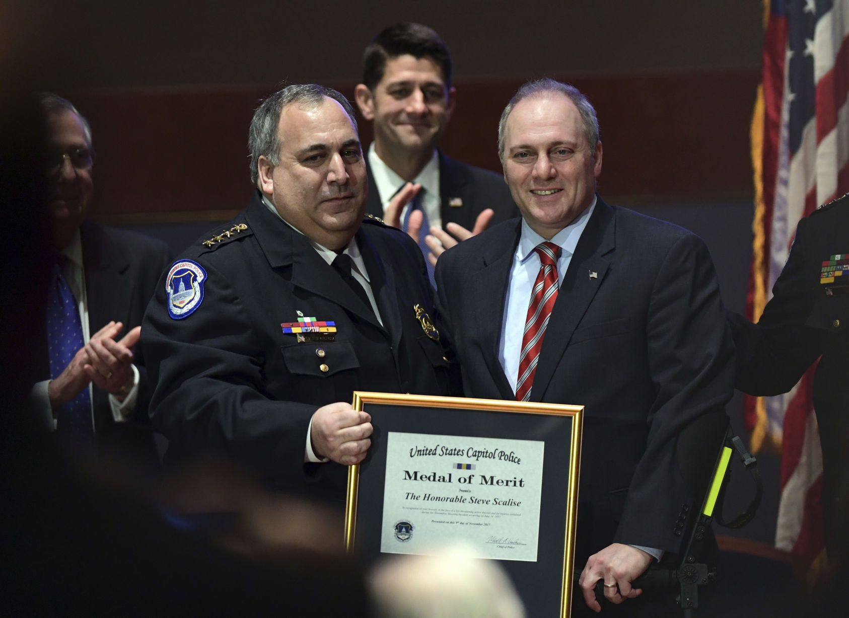 Congressman Shot Officers